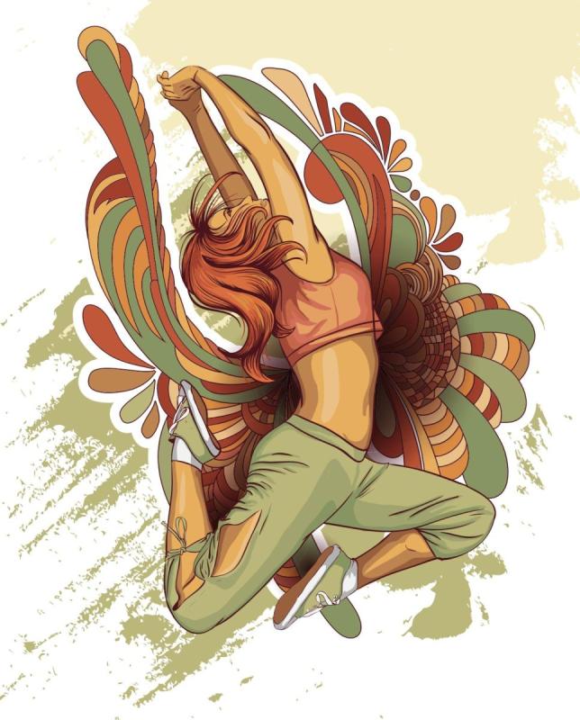 Танцор рисунок