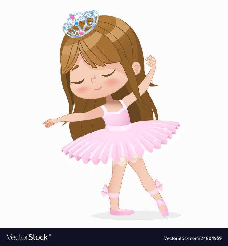 Девочка балерина мультяшная
