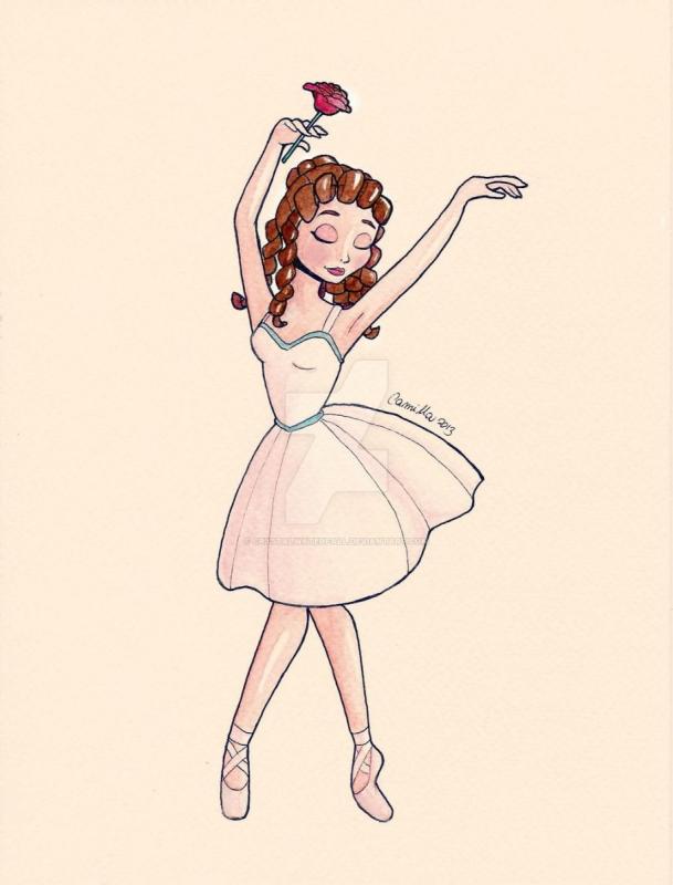 Балерина иллюстрация