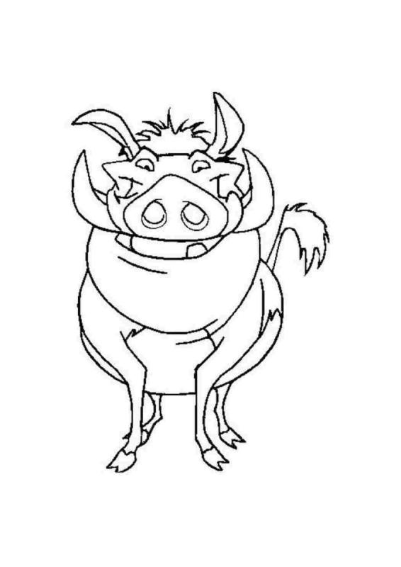 Тимон и Пумба карандашом