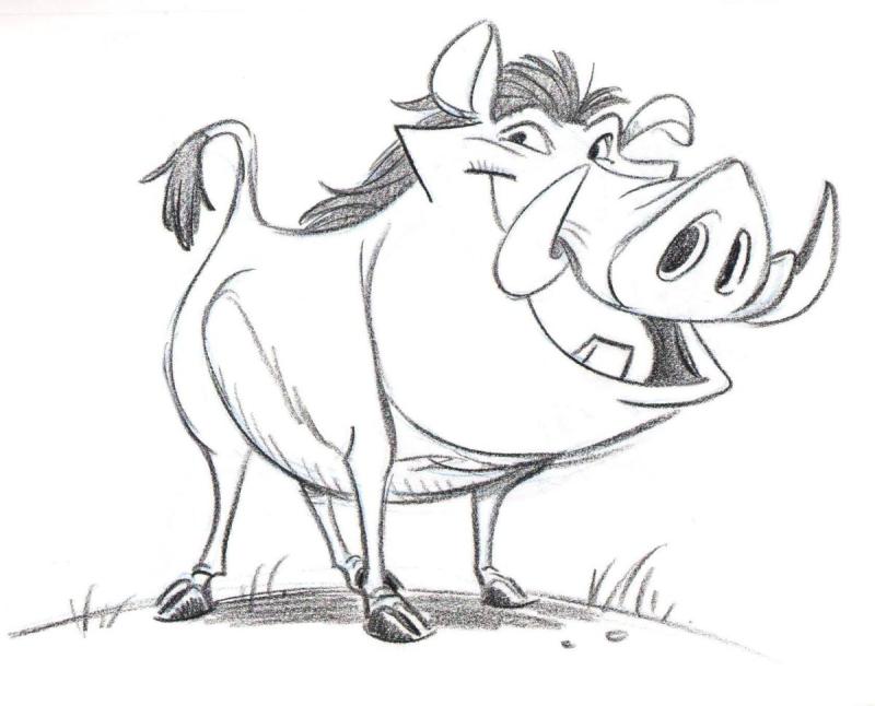 Король Лев раскраска Тимон