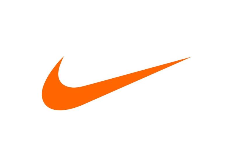 Знак Nike на белом фоне
