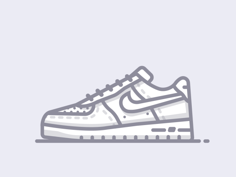 Nike Air Force 1 drawing