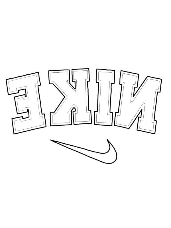 Эскиз найк логотип