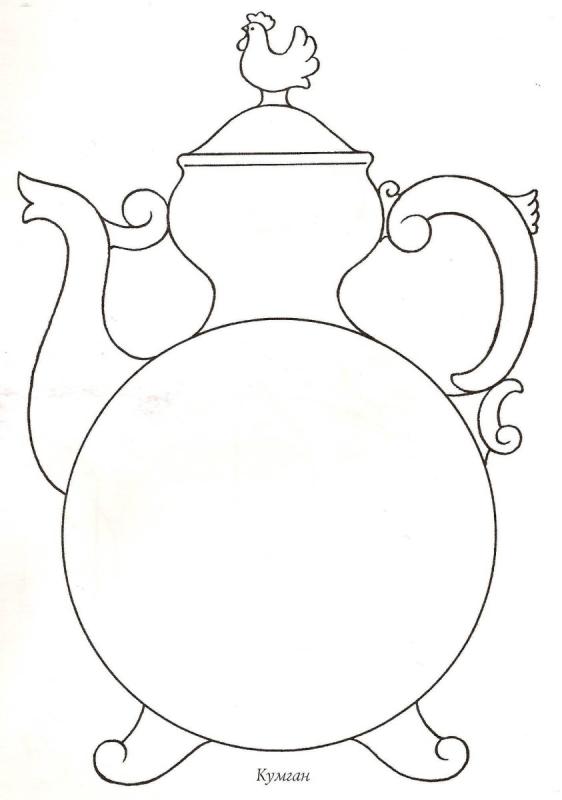 Самовар Графика стилизация