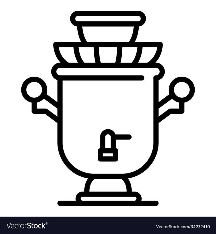 Самовар силуэт