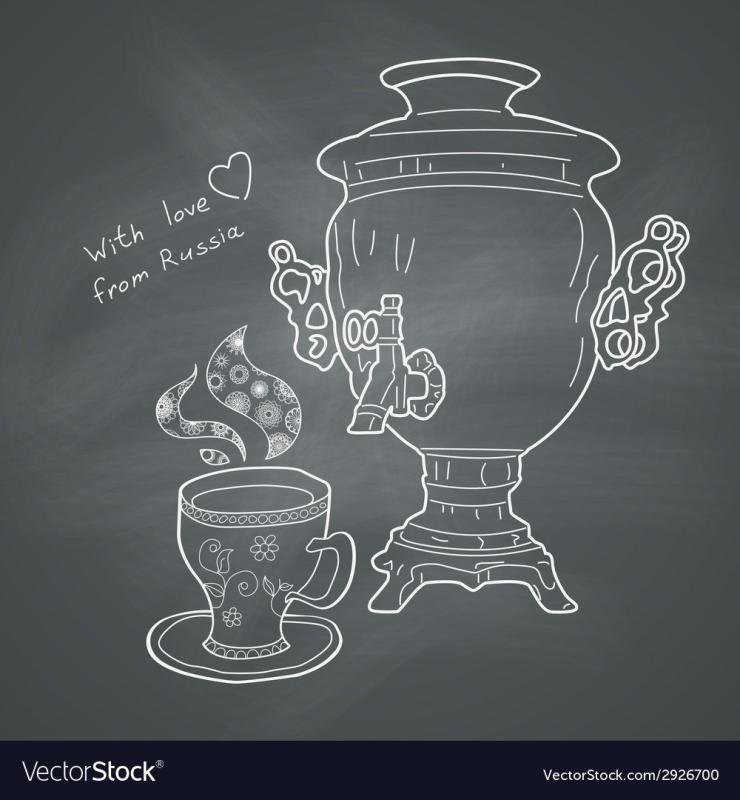 Самовар силуэт