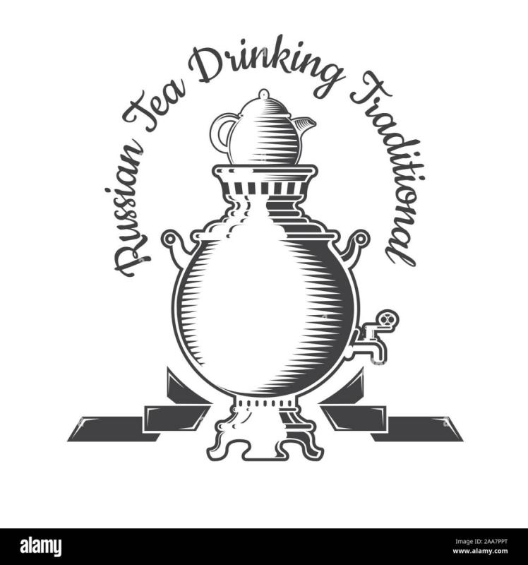 Самовар рисунок сбоку