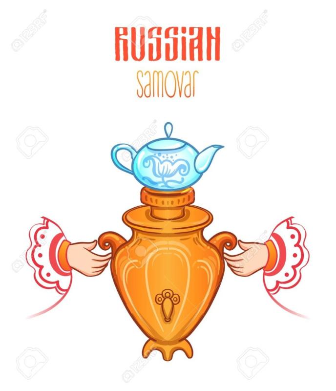 Самовар силуэт