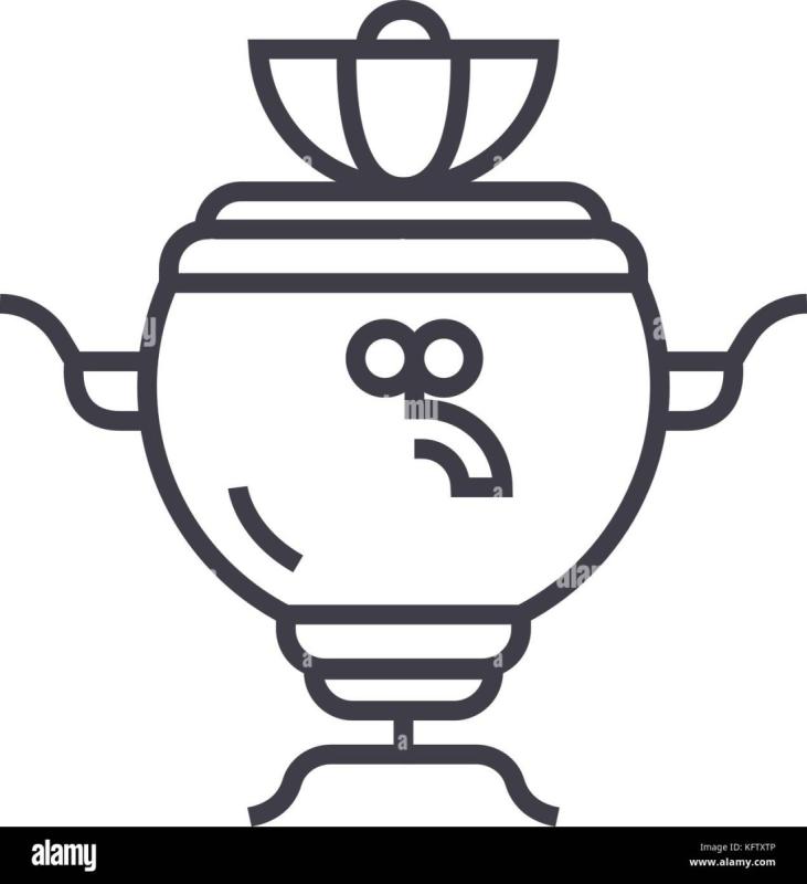 Вытынанка самовар