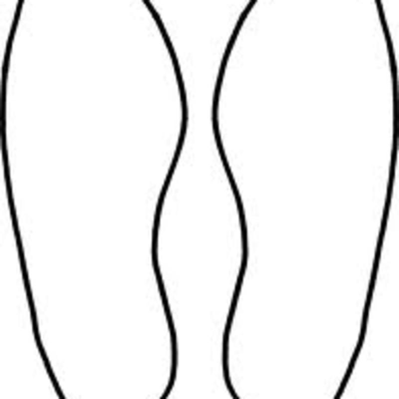 Трафарет стопы