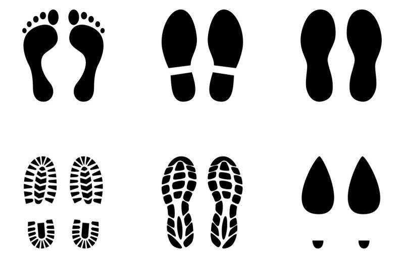 Отпечаток женской туфли