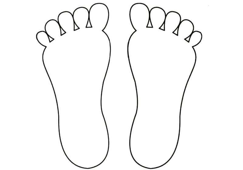 Трафарет стопы