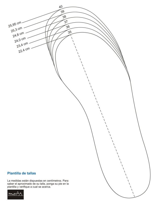 Выкройка стельки 38 размера в натуральную величину