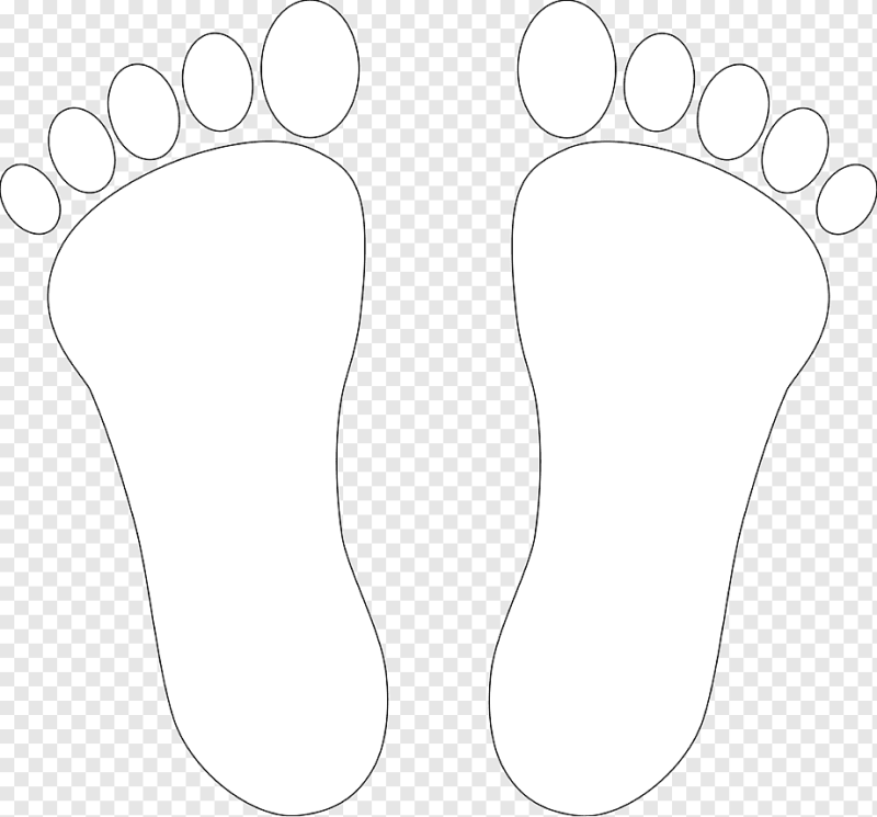 Трафарет стопы для вырезания