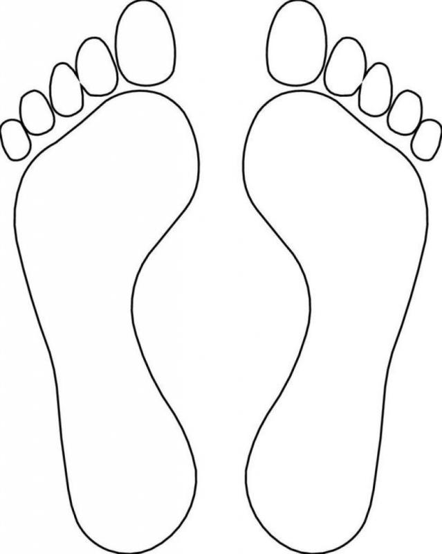 Отпечаток ноги человека