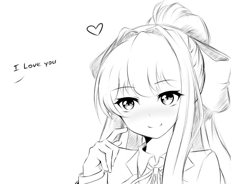 Моника доки доки черно белая