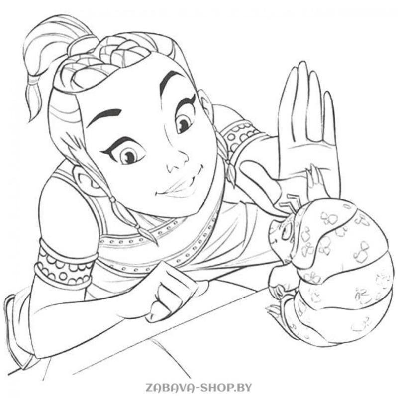 Раскраски для детей Райя