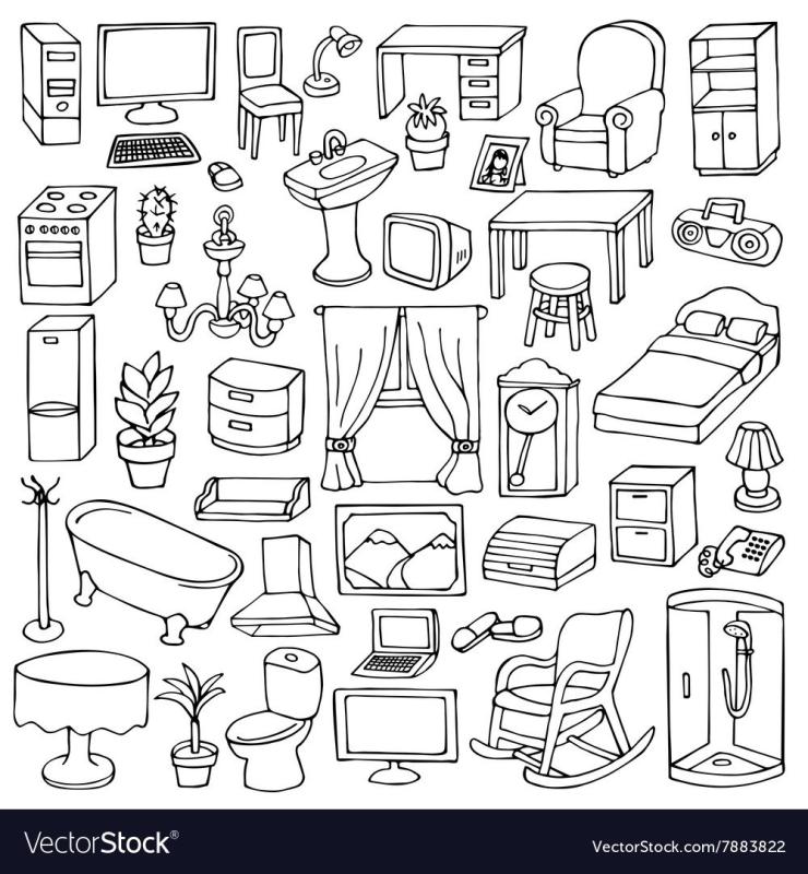 Мебель рисунок