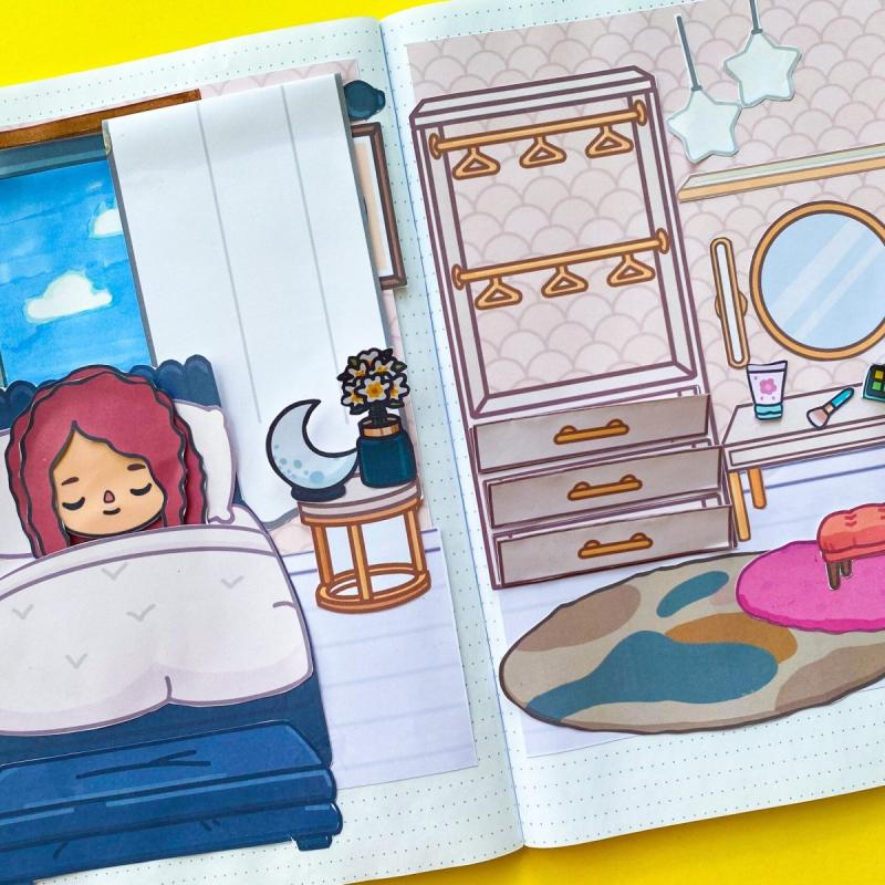 Спальня для бумажной куклы