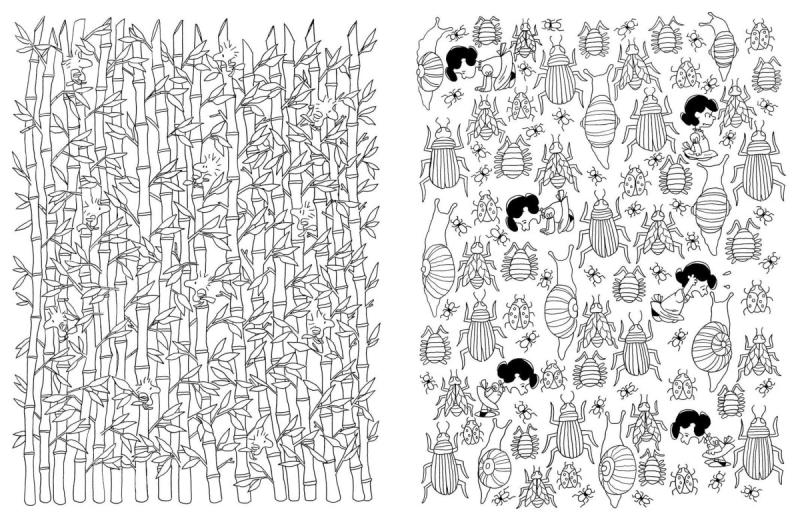 Раскраска BTS спираль