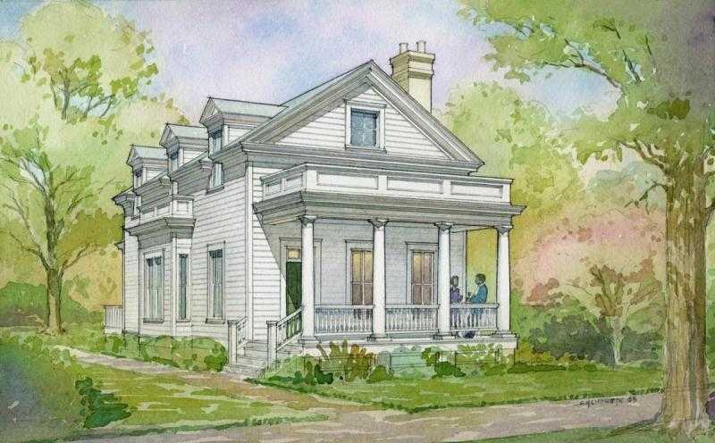 Дом карандашом