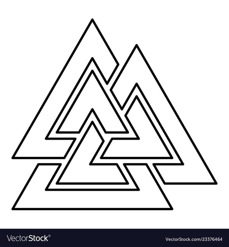 Валькнут чертеж