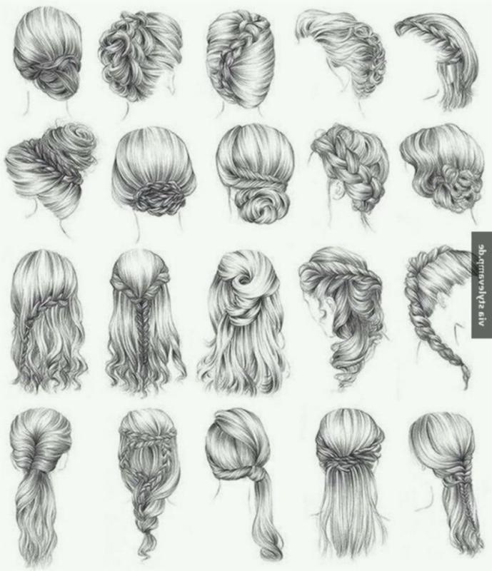 Рисование причесок карандашом