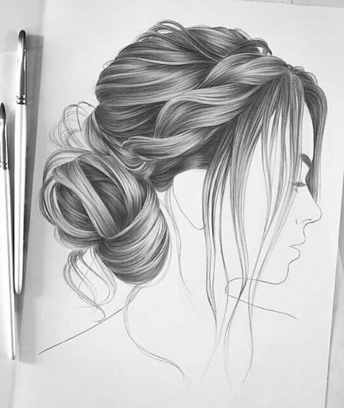 Эскиз прически