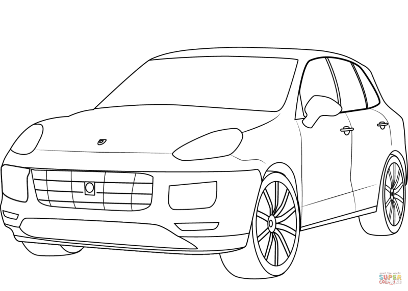 Audi q8 раскраска