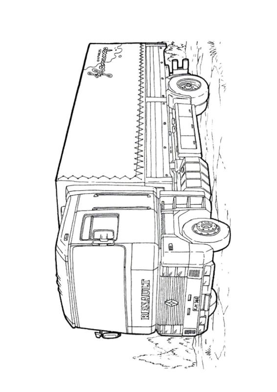 Раскраска Рено Магнум