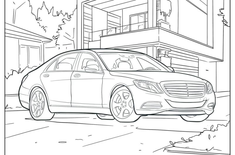 Раскраска тягач Вольво