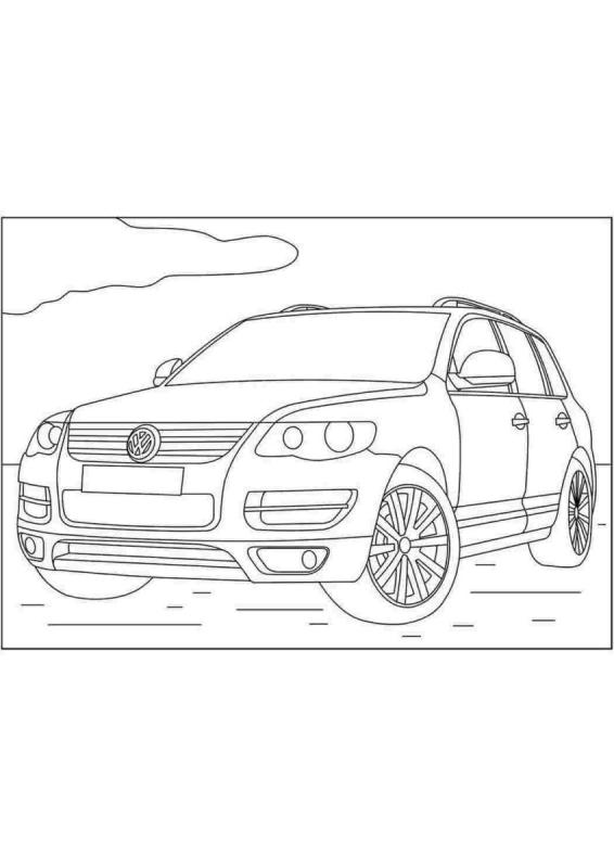 Разукрашка Тойота рав 4