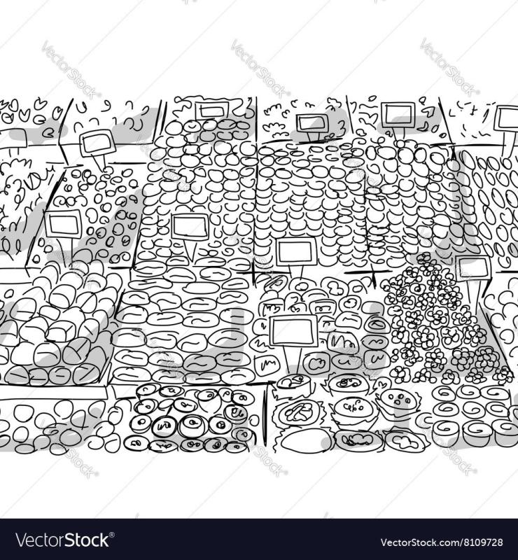 Рынок иллюстрация