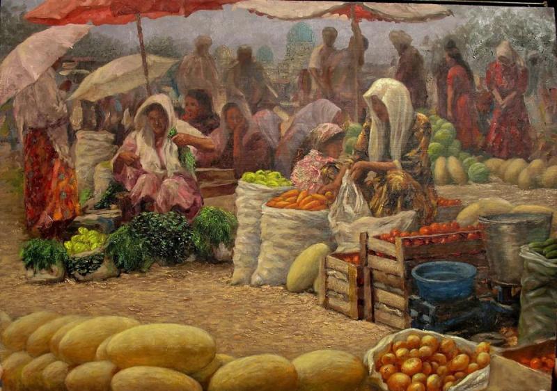 Восточный базар средневековье