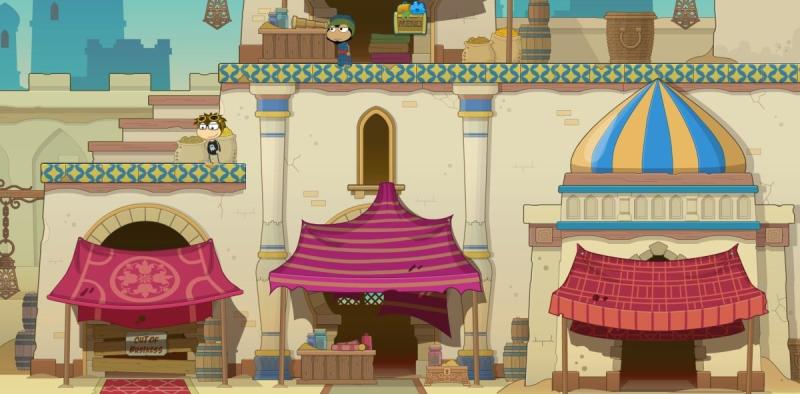 Восточный базар эскиз