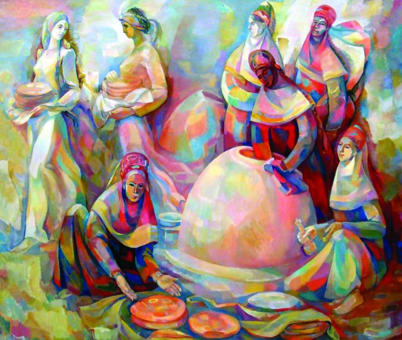 Грузинский орнамент гранат