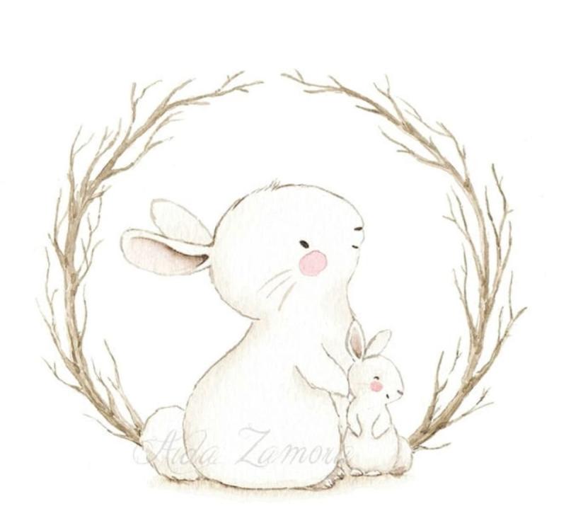 Aida Zamora иллюстрации зайцы