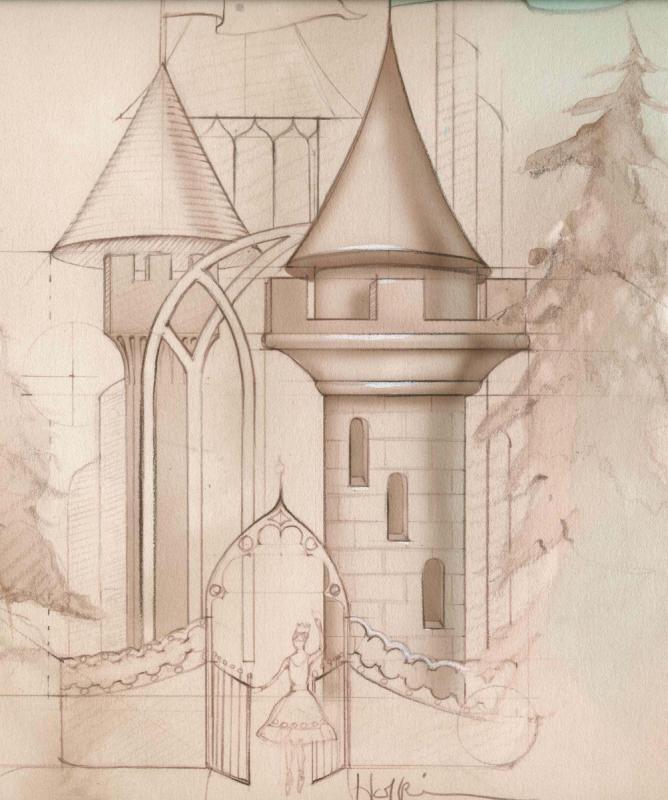 Замок набросок