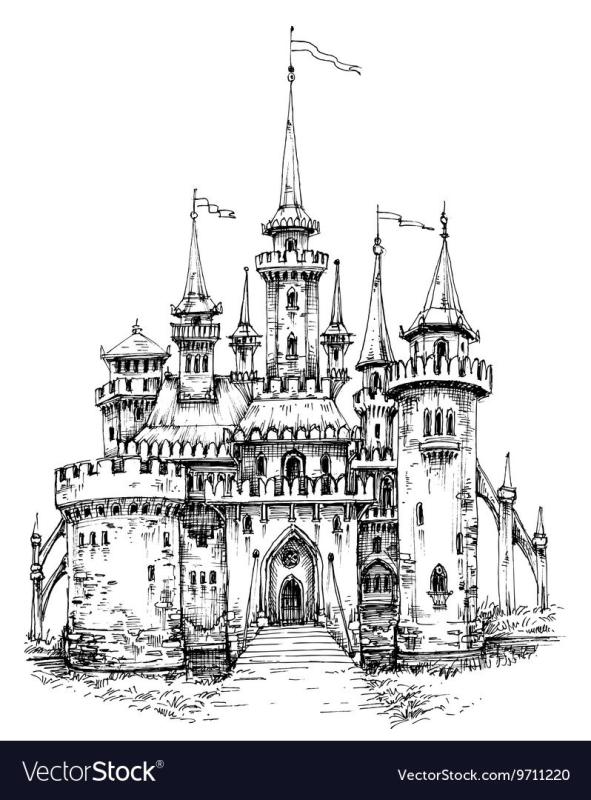 Замок рисунок