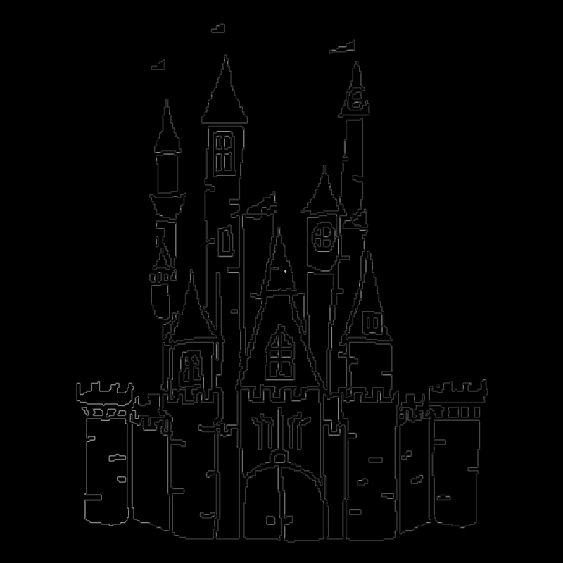 Схематичное изображение замка