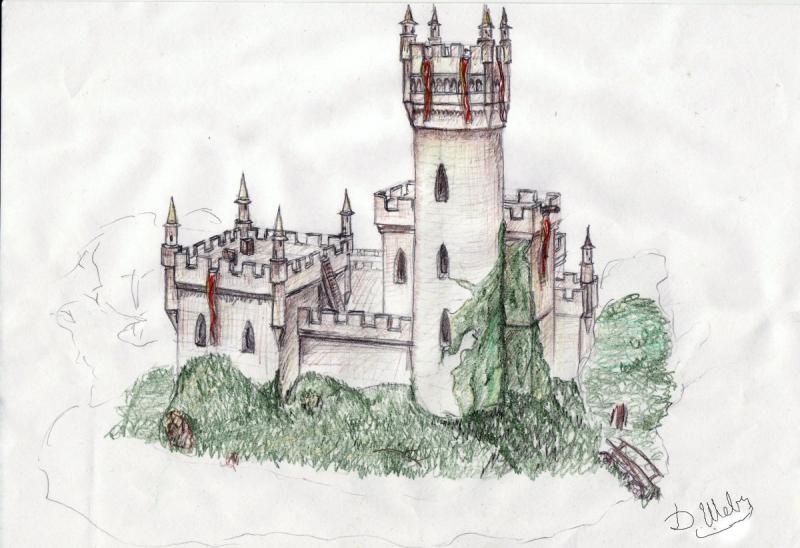 Замок рисунок