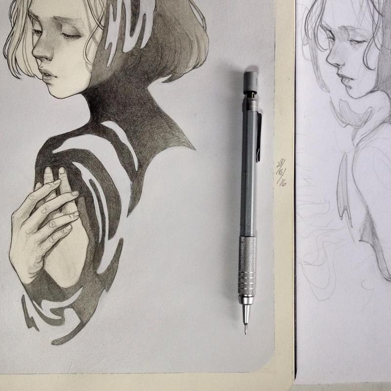 Необычные рисунки карандашом