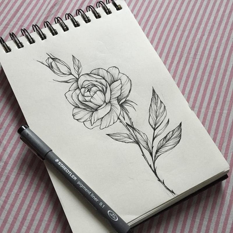 Минимализм гелевой ручкой