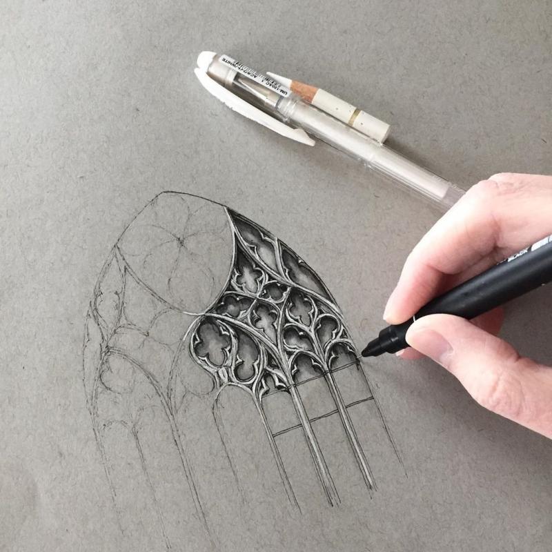 Портрет маркерами