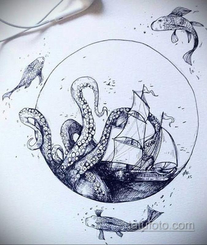 Чёрная ручка для рисования