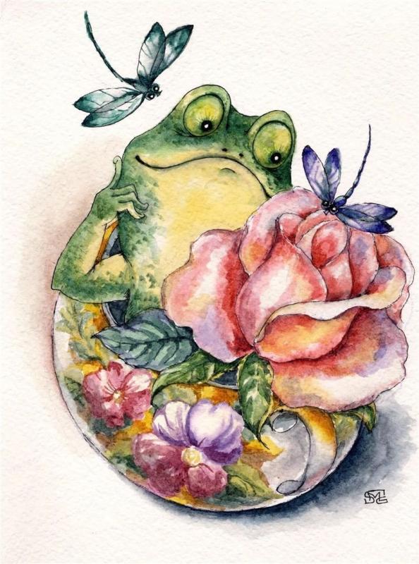 Инга Измайлова иллюстрации лягушки