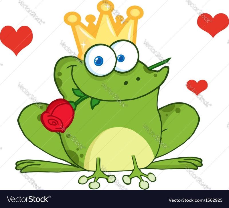 Жаба и роза рисунок