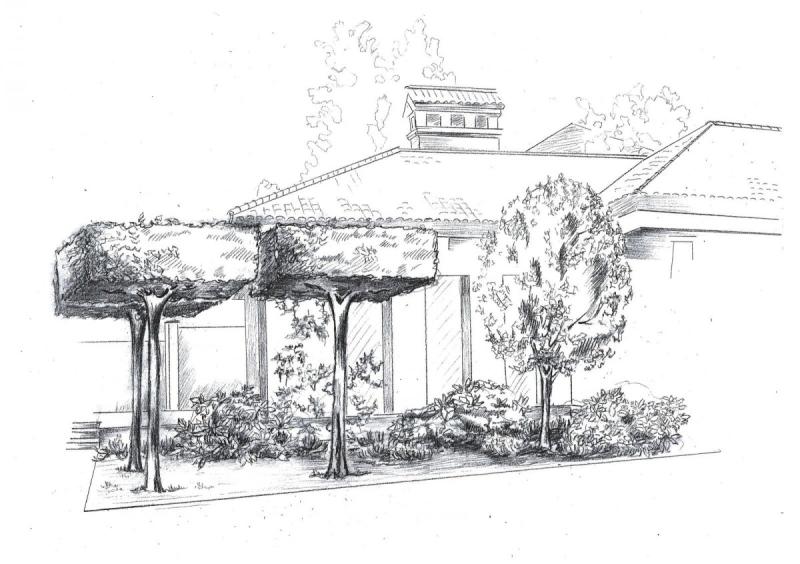 Ландшафтная архитектура карандашом