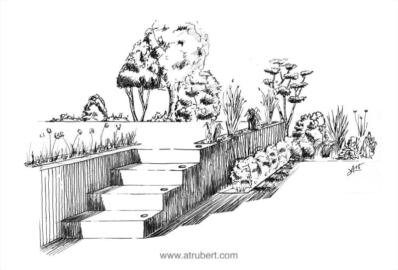 Ландшафт черно белый